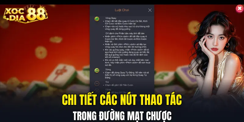 Chi tiết các nút thao tác trong Đường Mạt Chược Chi tiết các nút thao tác trong Đường Mạt Chược