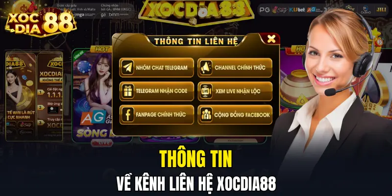 Thông tin về kênh liên hệ XOCDIA88 Thông tin về kênh liên hệ XOCDIA88